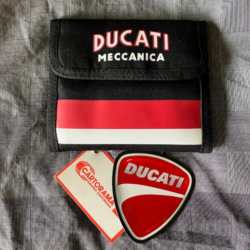 Ducati Meccanica Wallet - New with Tags - From Italy - 5" x 4.5"